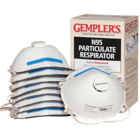 GEMPLERS Gemplers N95 Particulate Respirator, Box of 10 8UNA2-A